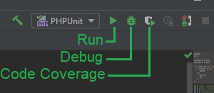 Run configuration buttons